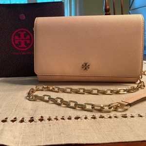 Tory Burch pink Emerson crossbody purse EUC